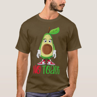 Ljudig Cute Avocado Breakfast-nos T Shirt