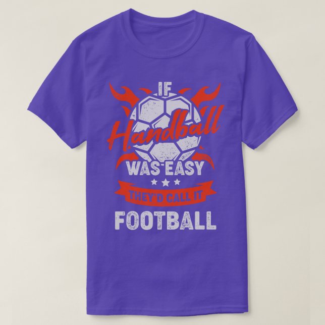 Ljudig europeisk handbollspelargåva t shirt (Design framsida)