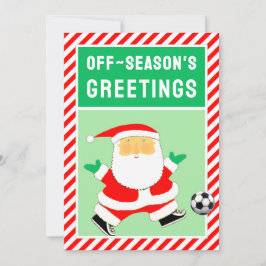 Ljudig fotbollsjul julkort