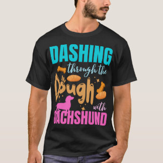 Ljudig jul Baker Dachshund Älskare Helgdag Baki T Shirt