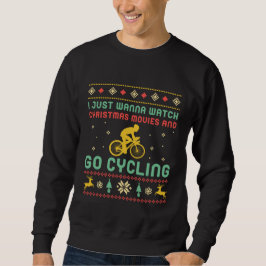 Ljudig julsötare - cyklist lång ärmad tröja
