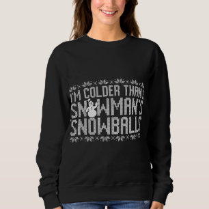 Ljudig Snögubbe Ugly jul Sweater Party T Shirt