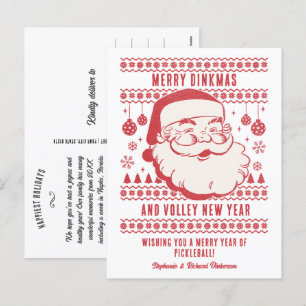 Ljudig, snygg Anpassningsbar Pickleball Helg Vykort