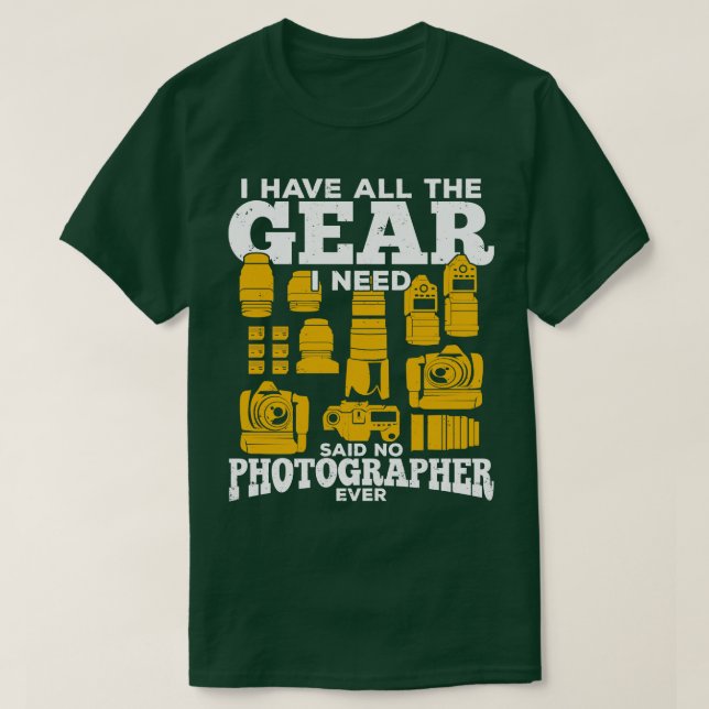 Ljudiga fotografierarmatur t shirt (Design framsida)
