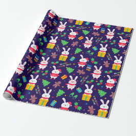 Ljudiga julbunnies presentpapper