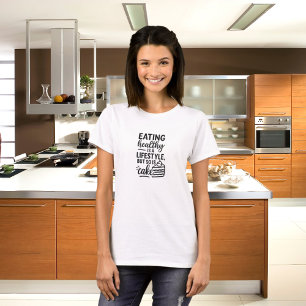 Ljudiga livsstilstårtor, roligt citat t shirt