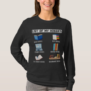 Ljudisk bokmaskläsning för Bok Älskare Humor T Shirt