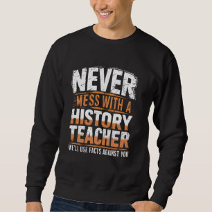 Ljudisk historielärare Back to school Historik Tea Lång Ärmad Tröja