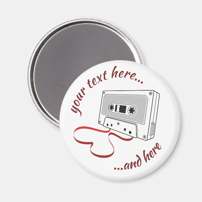 Ljudkassettmagnet Magnet (Front/Back)