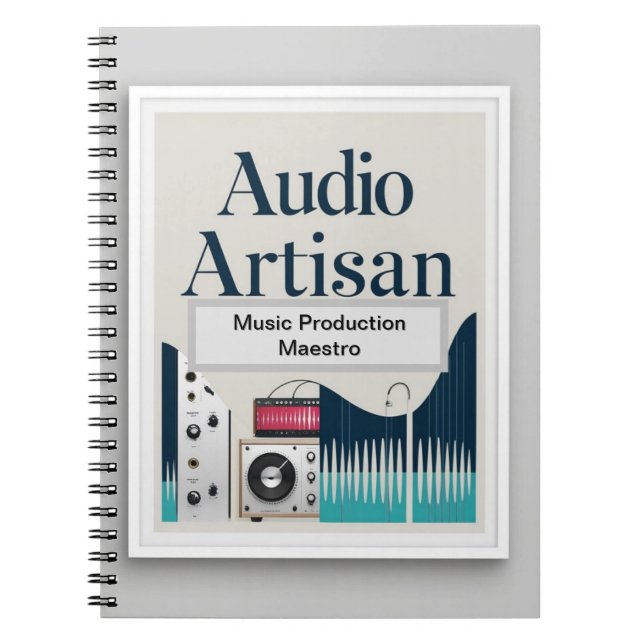 Ljudkonstnär - Mästerlig musikproducent Anteckningsbok (Framsidan)