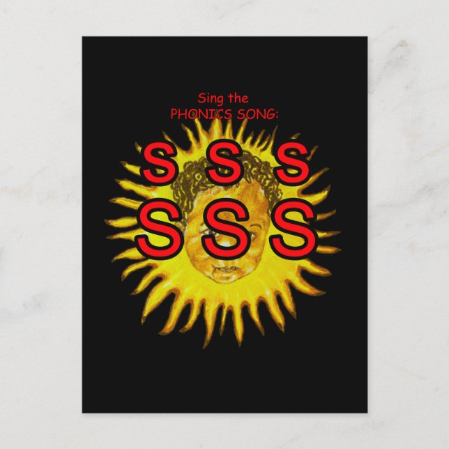 ljudkort eller blixtkort vykort (Framsida)