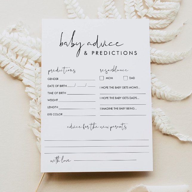 Ljudkort och förutsägelsekort för STELLA Baby Show Inbjudningar (Skapare uppladdad)