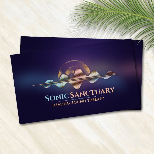 Ljudläkning Sonic Wave Resonance Visitkort (Skapare uppladdad)