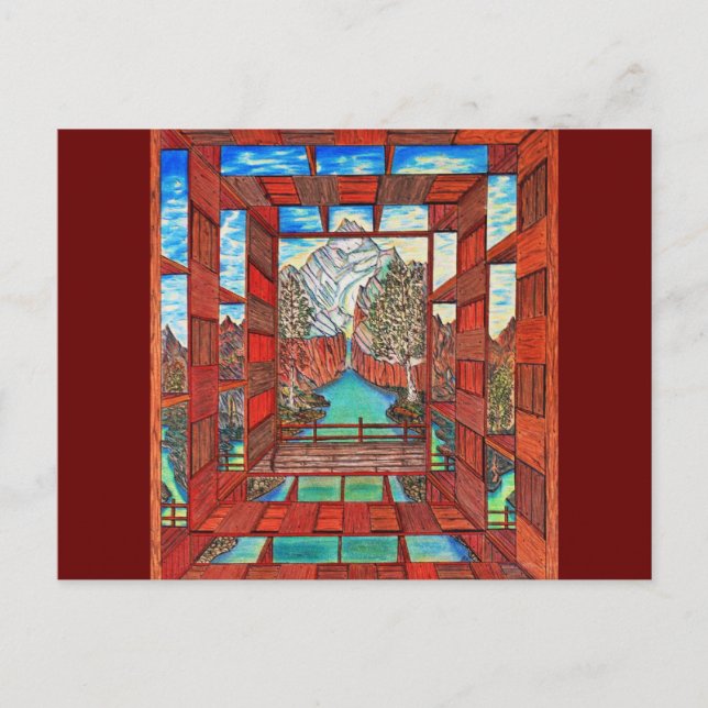 Ljudlinjefloden Vykort (Framsida)