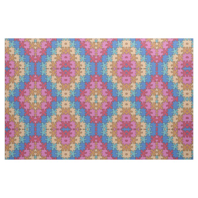 Ljudmedvetande - Ro Blue - Puzzle Delarare Tyg (Fat Quarter)