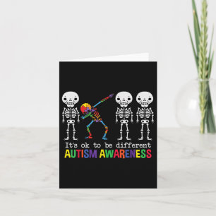 Ljudmedvetandegörande Dabbing Skeleton - inte en d Kort