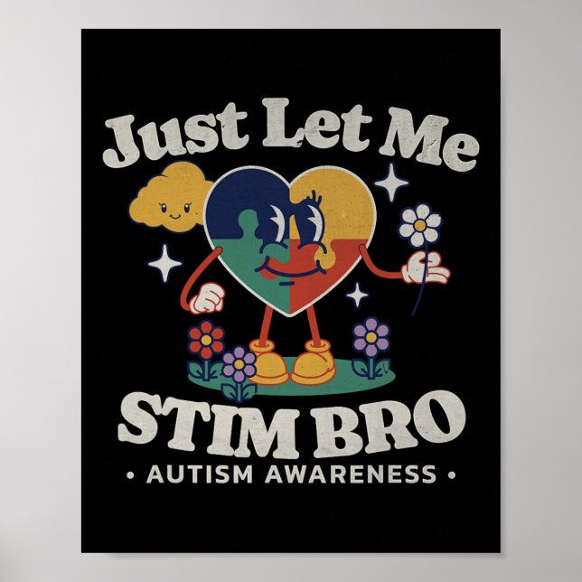 Ljudmedvetandegrad Stöd för stimulering av Cute Bu Poster (Framsidan)
