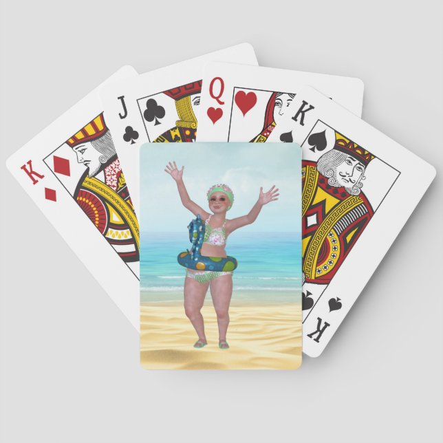 Ljudnande Beauty Beach-betalkort Casinokort (Baksidan)