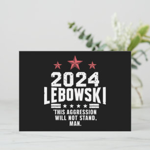 Ljudny politisk Lebowski-val Omröstning 2024 Inbjudningar