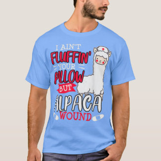 Ljudralvårdssjuksköterska Alpaca Llama Pun Say Gif T Shirt