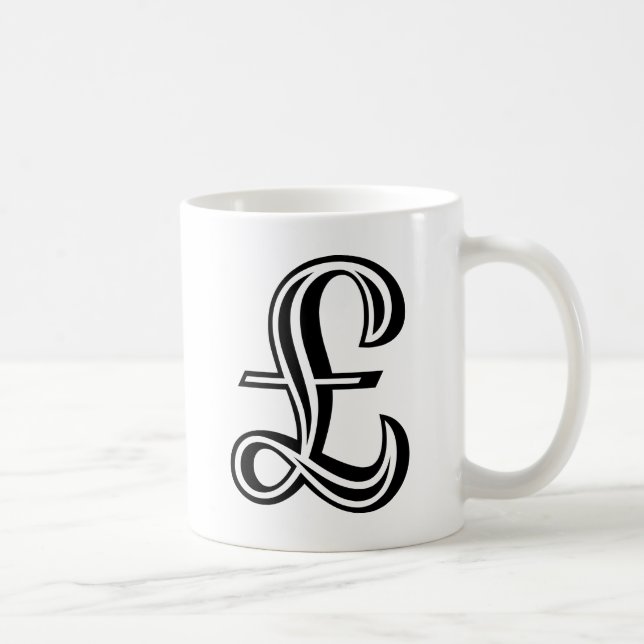 Ljudsignatur - svart kaffemugg (Höger)