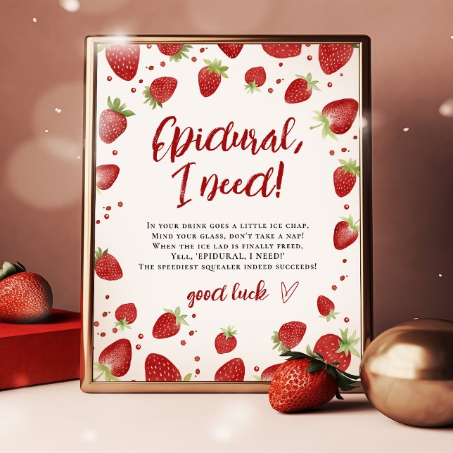 Ljudskyltar med humoristisk vågsfärg jordgubbsbärs poster (Skapare uppladdad)