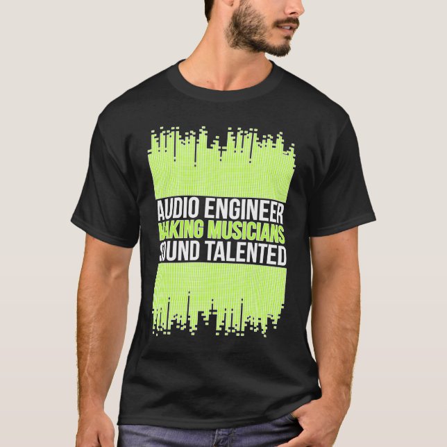 Ljudtekniker ljudteknik t shirt (Framsida)