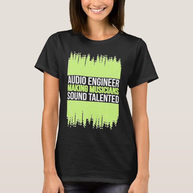 Ljudtekniker ljudteknik t shirt (Framsida)