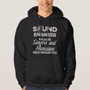 Ljudtekniker Studio Musiker Ljudteknik Hoodie