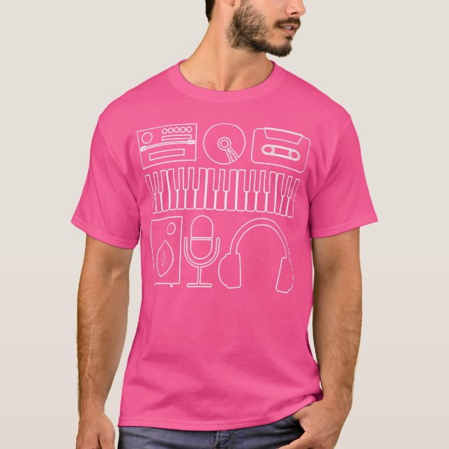 Ljudtekniker Tonmeister Mixer Ljud Elektro Akustik T Shirt (Framsida)