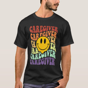 Ljug ansikte för två av Caregiver Apprecision Day T Shirt