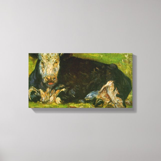 Ljug Cow av Vincent van Gogh Canvastryck (Framsida)