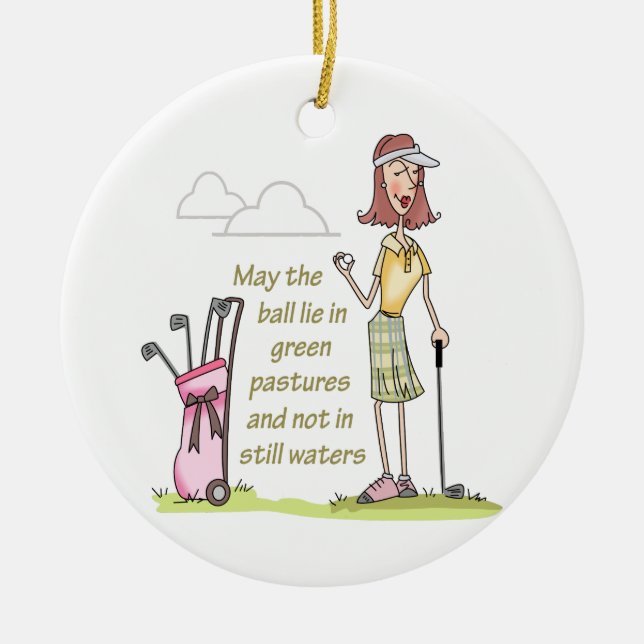 LJUG i GRÖNT Julgransprydnad Keramik (Framsidan)