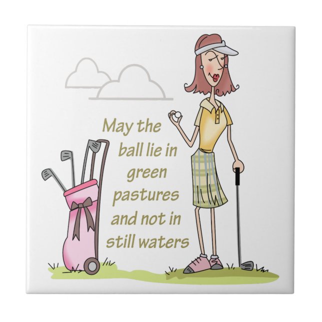 LJUG i GRÖNT Kakelplatta (Framsidan)