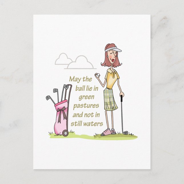 LJUG IN GRÖNT PASTS VYKORT (Framsida)