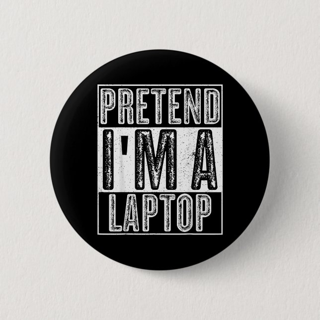 Ljug Laptop Tröja Rolig Halloween Kostym Knapp (Framsida)