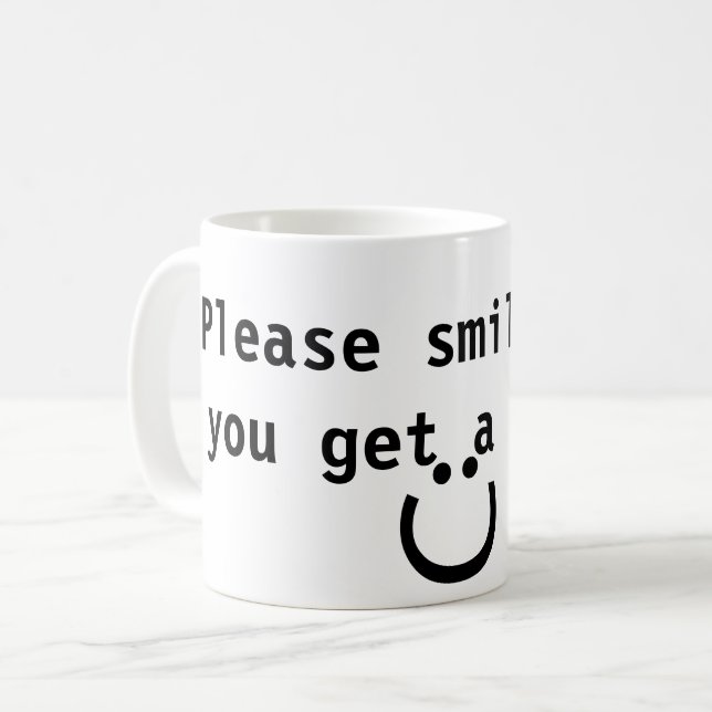 Ljug när du får en slumpartad offert kaffemugg (Framsida vänster)