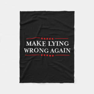 Ljuga fel igen Shirt Gift Resistity Racism Anti-tr Fleecefilt