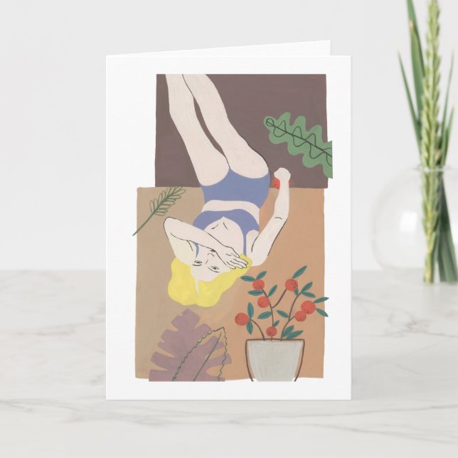 Ljuga kvinna kort (Framsida)