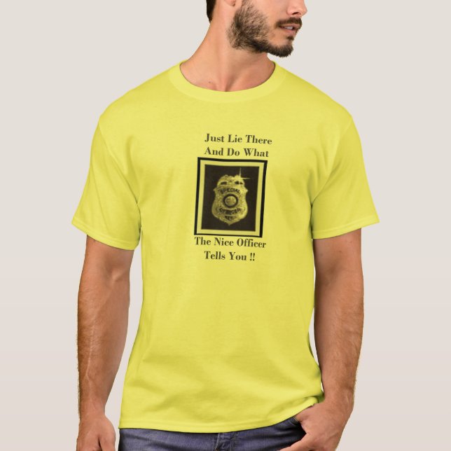 Ljuga precis där och gör tee shirt (Framsida)