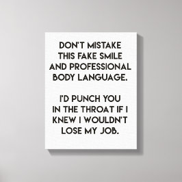 Ljuga - roligt, sarkastiskt citat canvastryck