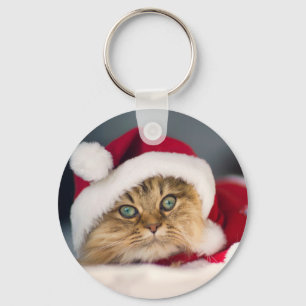 Ljugande julkatt nyckelring