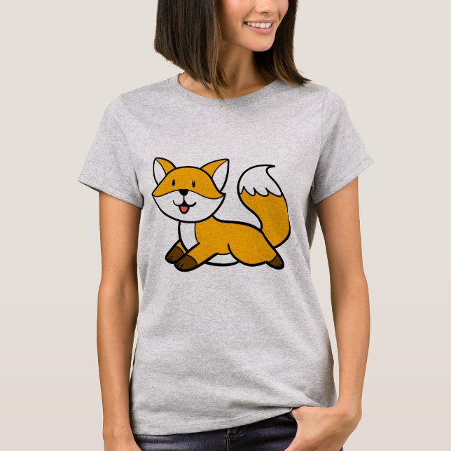 Ljugande räv T-shirt (Framsida)