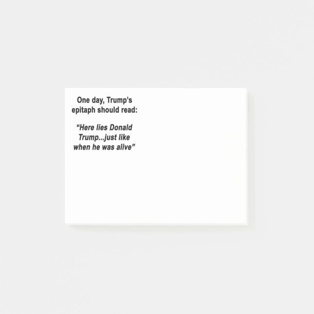 Ljuger Trump Post-it Block (Framsida)