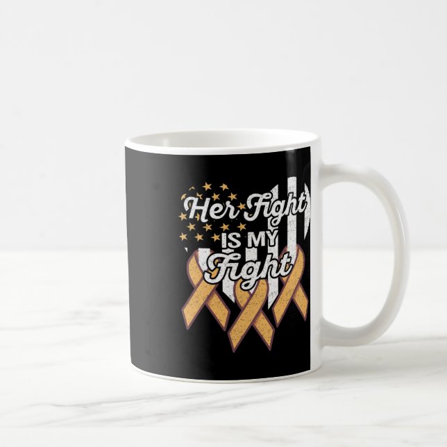 Ljukemi är medveten om att hennes kamp är min kamp kaffemugg (Höger)