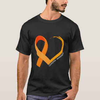 Ljukemi-medvetandegörande utformning med Orange Ba T Shirt