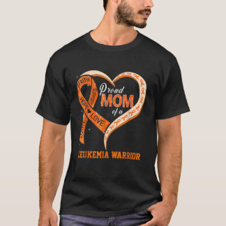 Ljukemi-medvetandegrad Mamma i en Leukemi Warrior T Shirt