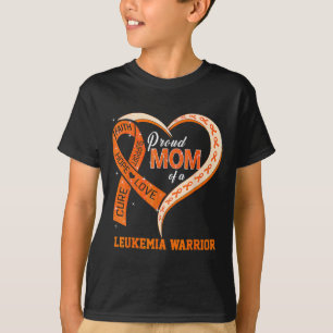 Ljukemi-medvetandegrad Mamma i en Leukemi Warrior T Shirt