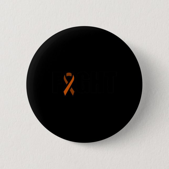 Ljukemi Medvetenhet Månadskamp Orange Blodbild Blo Knapp (Framsida)