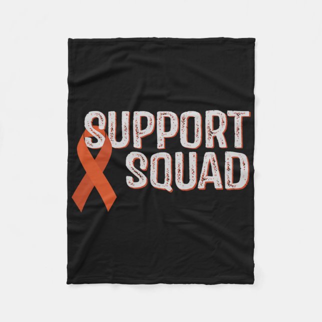 Ljukemia Awareness Support Squad Comfort Färg Ad Fleecefilt (Framsidan)